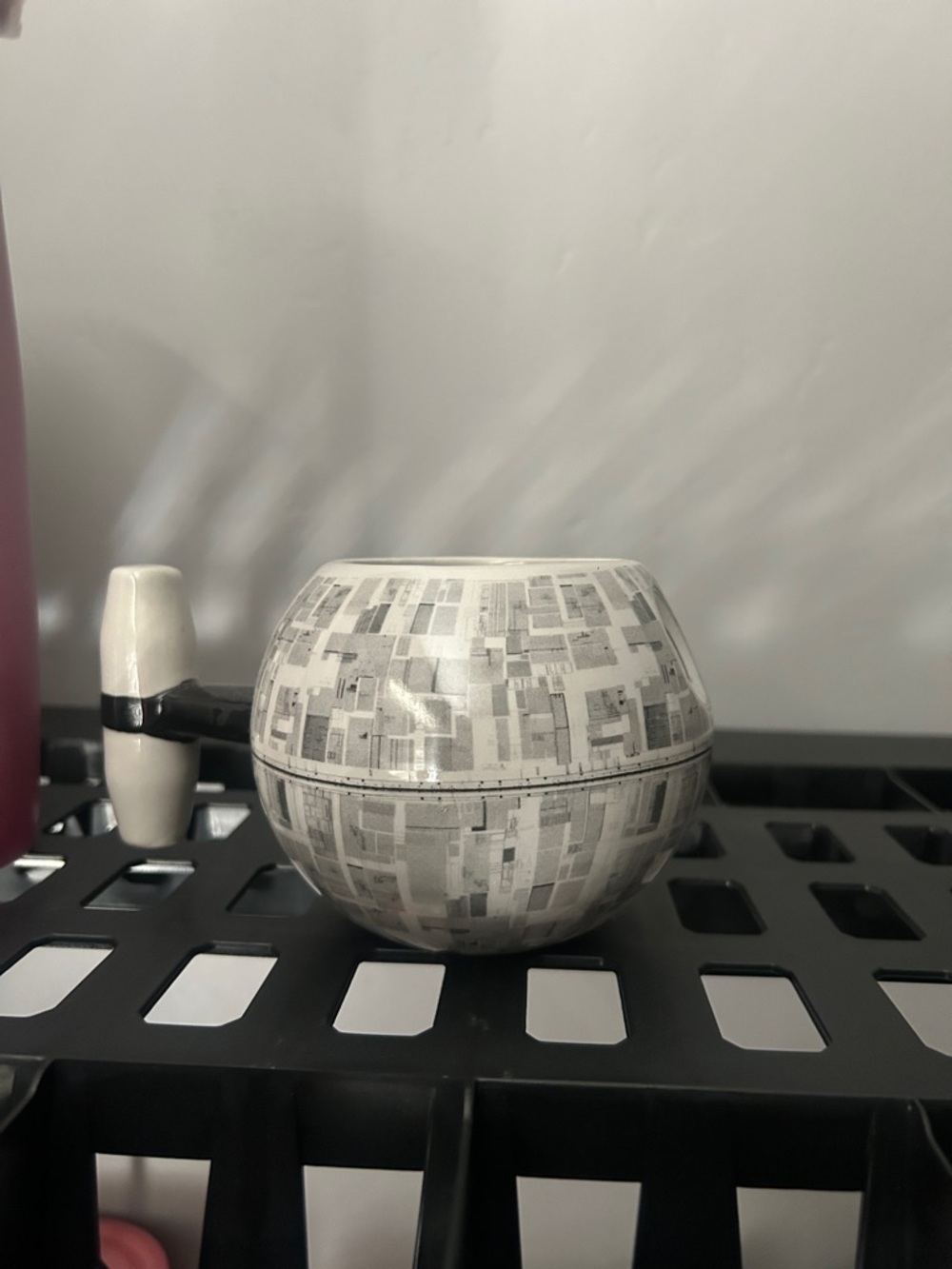 Star Wars coffee cup Decorative Round Ceramic in Gray and White